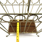 Vintage Mid Century Modern Metal Magazine Album Rack Holder Mcm