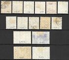 Colombia Scott  c96-c110 Used Vf Incl  High Values Issued 1932-39