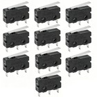 10 Pcs Mini Micro Limit Switch Ac 250v 5a Spdt Short Straight Hinge Lever