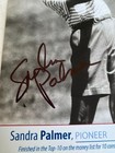 Sandra Palmer Signed 5    X 8-1 2    Card Lpga Great