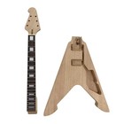 1 Set Guitar Kit Mahogany Neck Rosewood Fretboard Diy Electric Guitar Unfinished