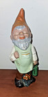 Vintage Terra Cotta 10  Garden Gnome Elf - As Is