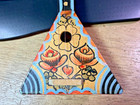 Vtg  Russian Balalaikas Wooden Folk Musical Instrument In Great Condition 