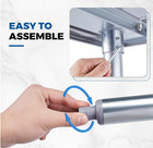 Mesa De Trabajo De Acero Inoxidable 24    36   Con Estante Y Protector  Nuevo
