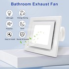 110 Cfm Bathroom Exhaust Fan With 12w 6000k Led Light 1 0 Sones Quiet Vent Fan