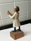 Wood Carved Obstetrician Obgyn Figurine Vintage