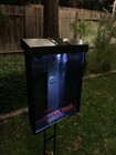  Brochure Boxes With Solar Lid   black    1 Piece  stake Not Included 