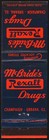 Vintage Matchbook Cover Mcbrides Rexall Drugs Champaign Urbana Illinois Unstruck
