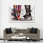 Canvas Print  Love In Jordan Shoes  Wall Decor  Basketball Gifts Framed Artwork