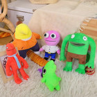 Smiling Friends Plush Toys Mr Frog Pim Glep Charlie Allan Quirky Green Dino