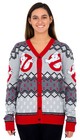 Ghostbusters Logo Ugly Christmas Cardigan Sweater