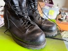 Original Desert Storm 1990s Us Army Black Leather Cold Weather Boots-size 10