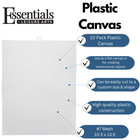 Essentials By Leisure Arts Plastic Canvas Size 7 Mesh  10 5 X 13 5 In  Clear 