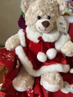 Cream 16    Happy Hugs Build A Bear In Soft Mrs Klaus Red Velvet Outfit Enc Tag