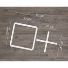 43 7 8 In w X 23 3 8 In h X 3 8 In t Large Burnett Decorative Fretwork Wall Pane