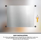 304 Stainless Steel Stove Backsplash  Reversible Flat Metal Guard Range Hood