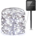 Outdoor Solar Fairy String Lights Halloween Christmas Waterproof Garden Decor 