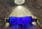 Victorian Cobalt Blue Double-ended  lay-down  Perfume Bottle
