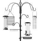 Bird Feeder Complete Set Hooks Tray Suet Tube Water Bowl Wire Peanut Metal Decor