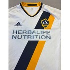La Galaxy Adidas Climacool Soccer Jersey White Blue Yellow Mls Size L Futbol