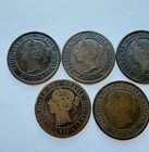 1859 Canada Large Cent Lot X7 Queen Victoria Second Year Issue Canadian