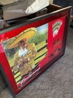     rare Budweiser Vicente Fernandez Shadow Box Display Frame Beer Sign Bar Print