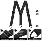 Heavy Duty Elastic Suspenders For Men Trouser Pants Braces Strap Work Belt
