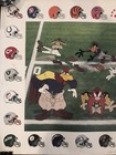 Nfl Football Warner Bros Mckimson 3 Yards   Cloud Of Dust Looney Tunes Litho Art
