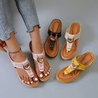 Low-wedge Women Orthopedic Sandals Casual Flat Shoes Flip Flops Ladies Anti-slip