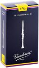 Vandoren Traditional Bb Clarinet Reeds Strength 1 5 Box Of 10