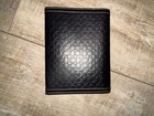 Vintage Coach Signature Embossed Photo Book Black Leather 4x6 Photo Album Vtg
