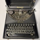 Vintage 1940 Remington Remette Portable Typewriter W  Case Works 