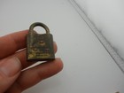 Vintage Small Brass Padlock Gem Corbin Cabinet Lock Co  No Key Lot 26-3-b