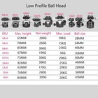 Artcise 46mm Low Profile Tripod Ball Head With Arca Swiss Qr Plate For Tripod