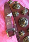 The Limited Belt final Sale  Gt Conchos studs leather 1990s nwt sz M 35  free H