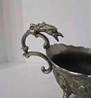 Vintage Corbell   Company Silverplate Gravy Sauce Boat With Griffon Head Handle