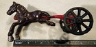 Original Antique Cast Iron Fire Pumper Steamer With Horses