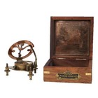 Vintage Marine West London Antique Brass Sundial Compass Nautical Decorative New