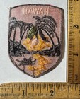 Vintage Hawaii Palm Trees Canoe Iron On Patch Voyager State Travel Souvenir