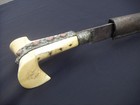 Antique Islamic Arabic Ottoman Empire Turkey Turkish Yatagan Sword W scabbard