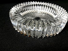 Mikasa Crystal Sunburst 6  Wine Bottle Coaster  Ashtray catchall