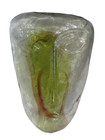 Mcm Blown Art Glass Face Sculpture Gabriel   Rodolfo Lio Jaramillo Multi Green