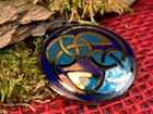 Enamel Celtic Knot Brooch Irish Scottish Wiccan Pagan Welsh Ladies Pin Lugh Knot
