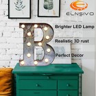 Led Marquee Light Up Letters Industrial Vintage Style Lighted Brown 