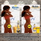 11x17 Phoebe Cates Custom Beer   Alcohol Poster Message Us Your Favorite Brand