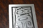 Orchard Studio Etched Aluminum Plaque Thunderbird And Whale Frog Native Art