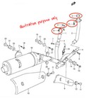 Exhaust Manifold Gasket Repair Set Suzuki Dl650 Sfv650 Sv50  2003-2015 