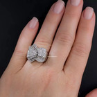 Reproduction Ring Vintage Style Art Deco Baguette 925 Sterling Silver Jewelry