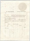 Helena National Bank  Montana 1892 Stock Certificate Cert  260 For 5 Shares