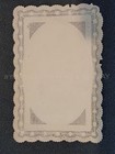 C1850s Antique Victorian Die Cut Paper Lace Intricate Card Embossed Castle